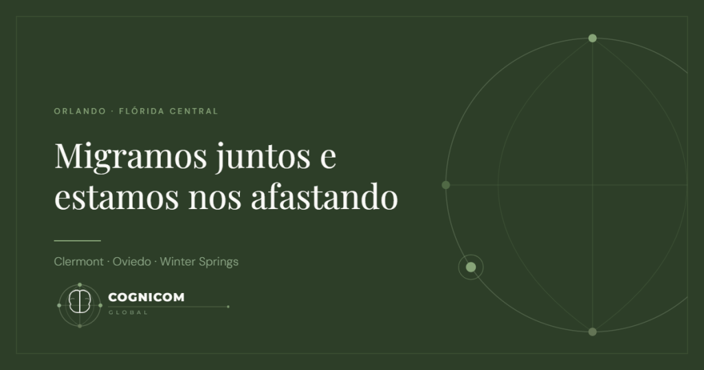 Capa do artigo, migramos juntos e estamos nos afastando, Grande Orlando