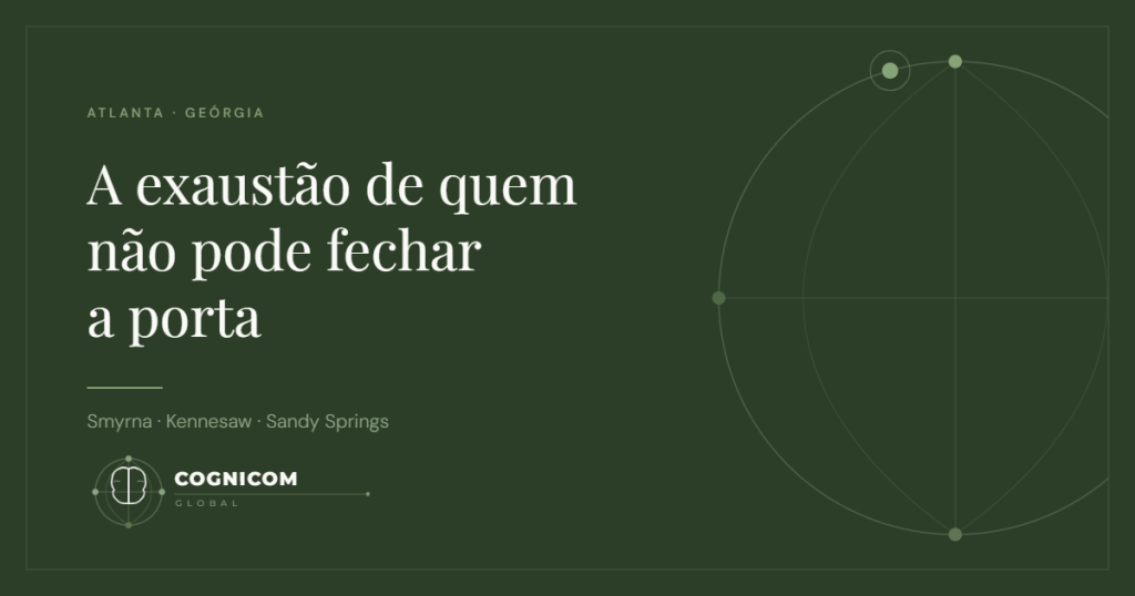 Capa do artigo, a exaustão de quem não pode fechar a porta, Geórgia