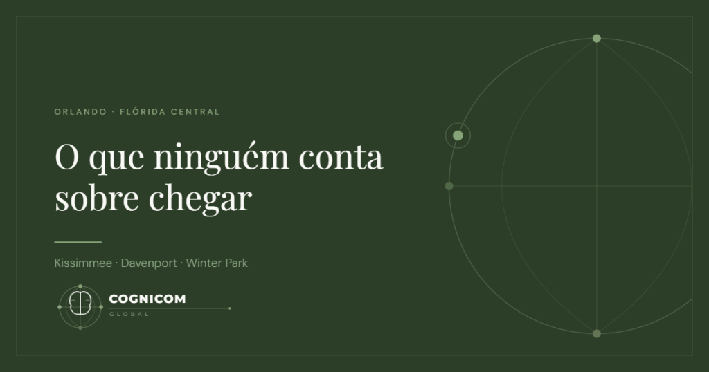 Capa do artigo, o que ninguém conta sobre chegar, Orlando