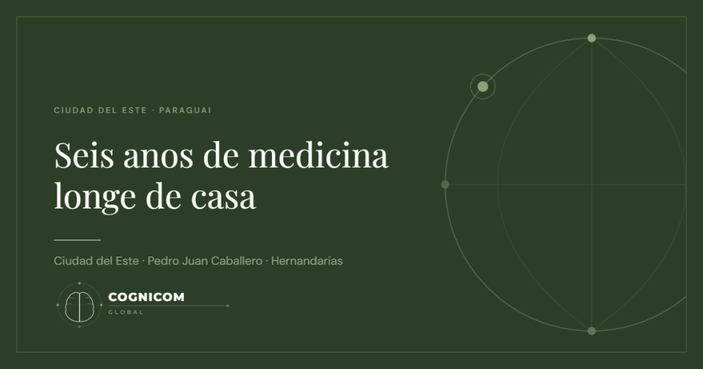 Capa do artigo, seis anos de medicina longe de casa, Ciudad del Este