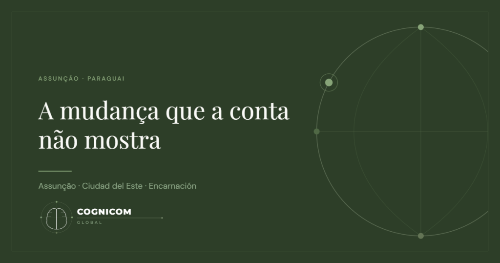 Capa do artigo, a mudança que a conta não mostra, Assunção